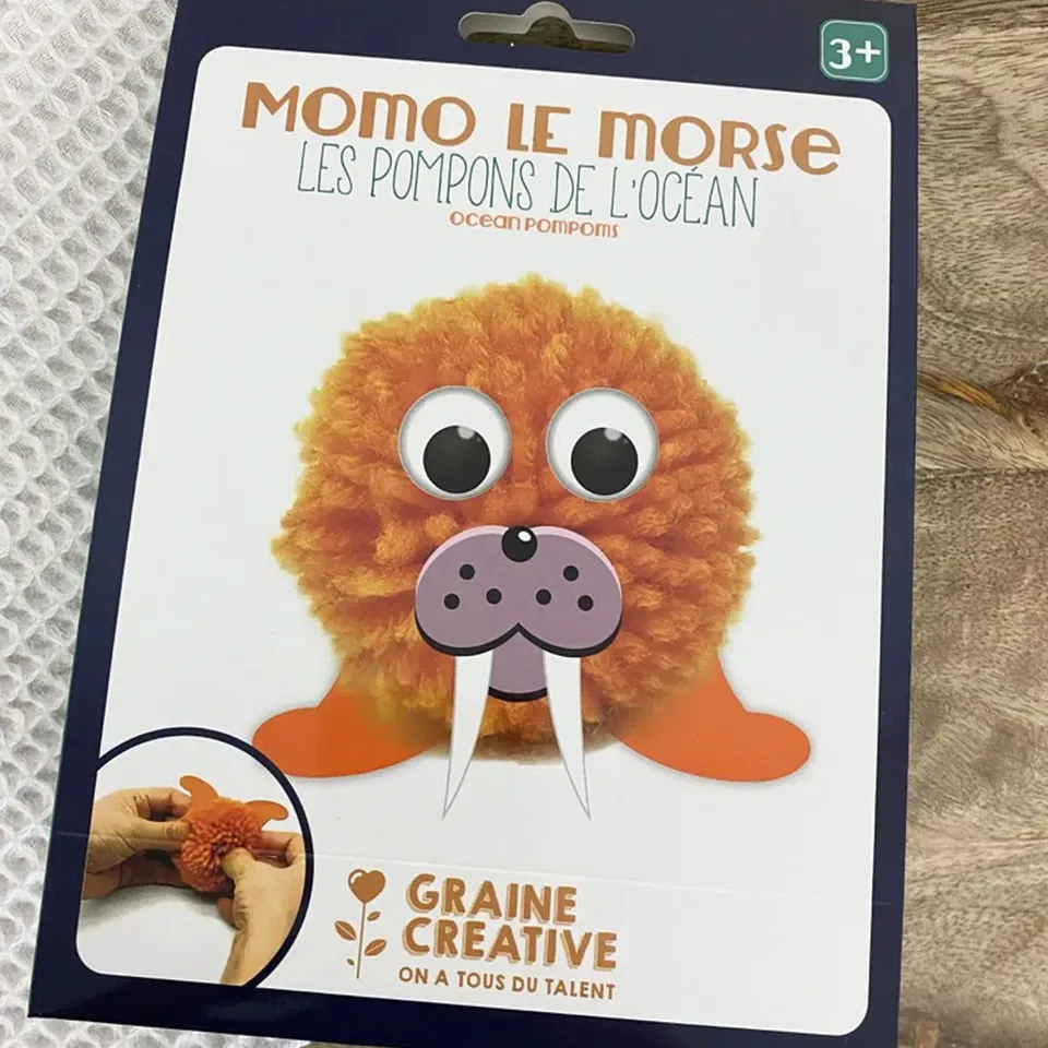 growing-paper-morse-en-pompon-kit-bricolage-enfant image 1