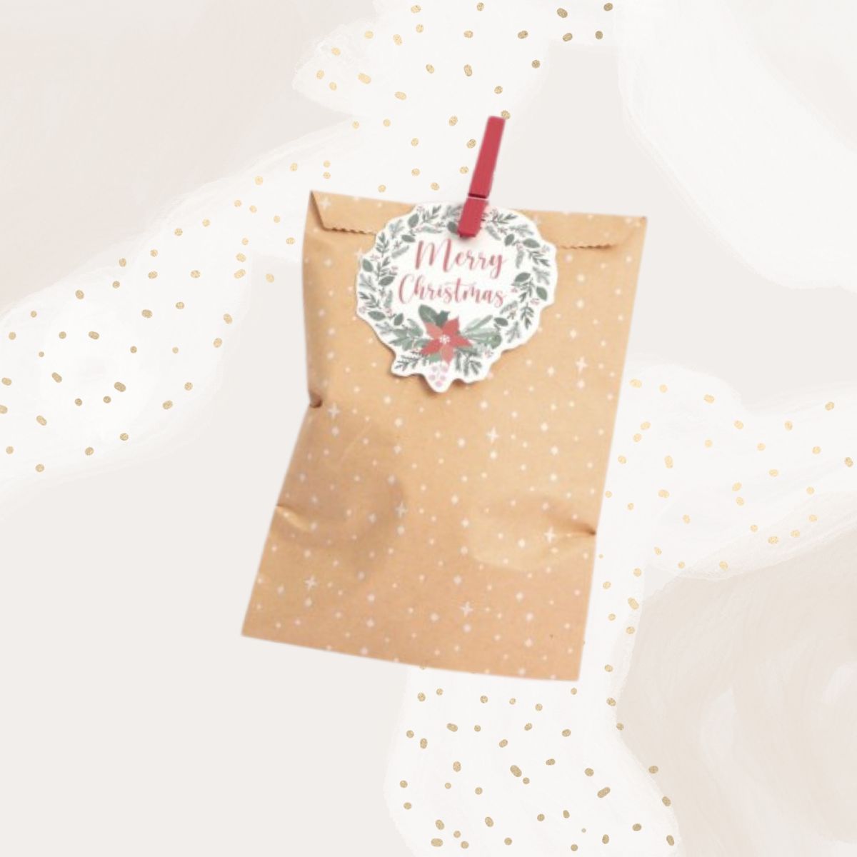 kit-6-sachets-kraft-toiles-emballage-no-l-stickers image 1