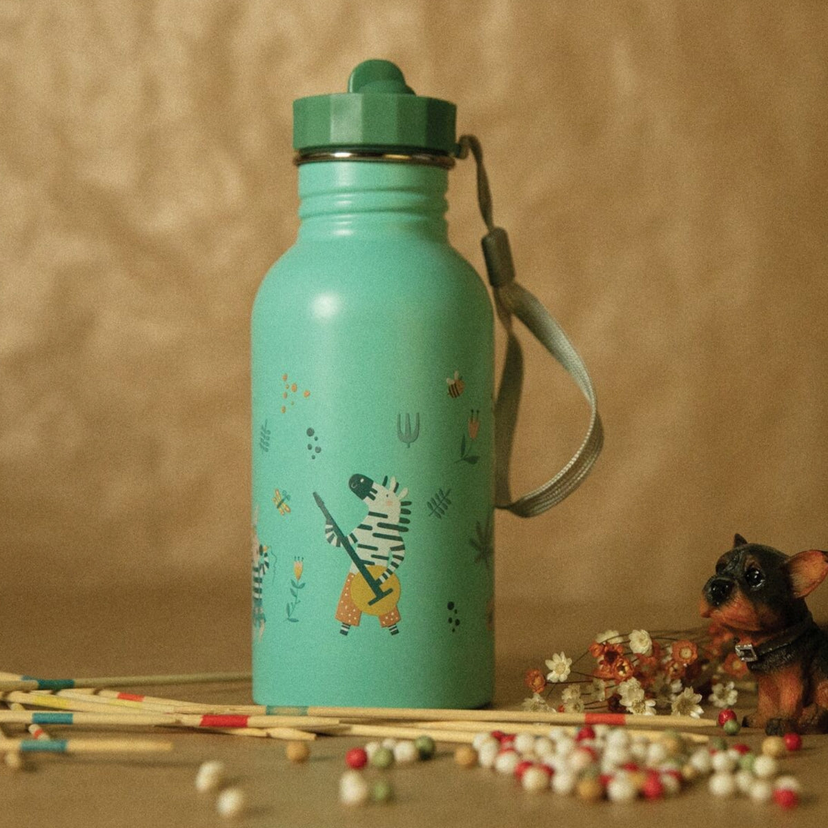 mes-courses-en-vrac-gourde-inox-enfant-animaux-rock-500-ml image 1