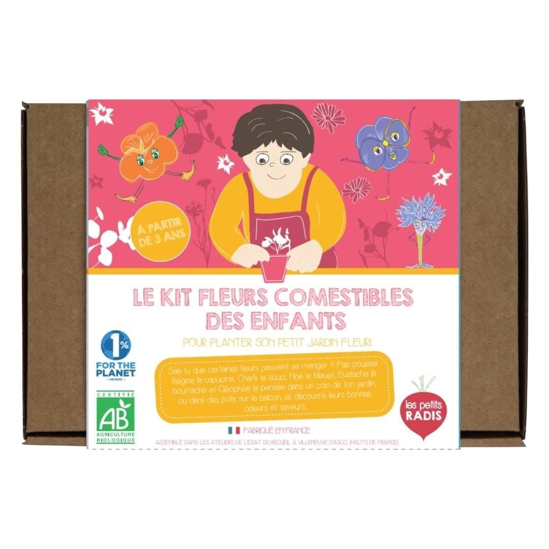 les-petits-radis-kitkippousse-kit-fleurs-comestibles-bio image 2