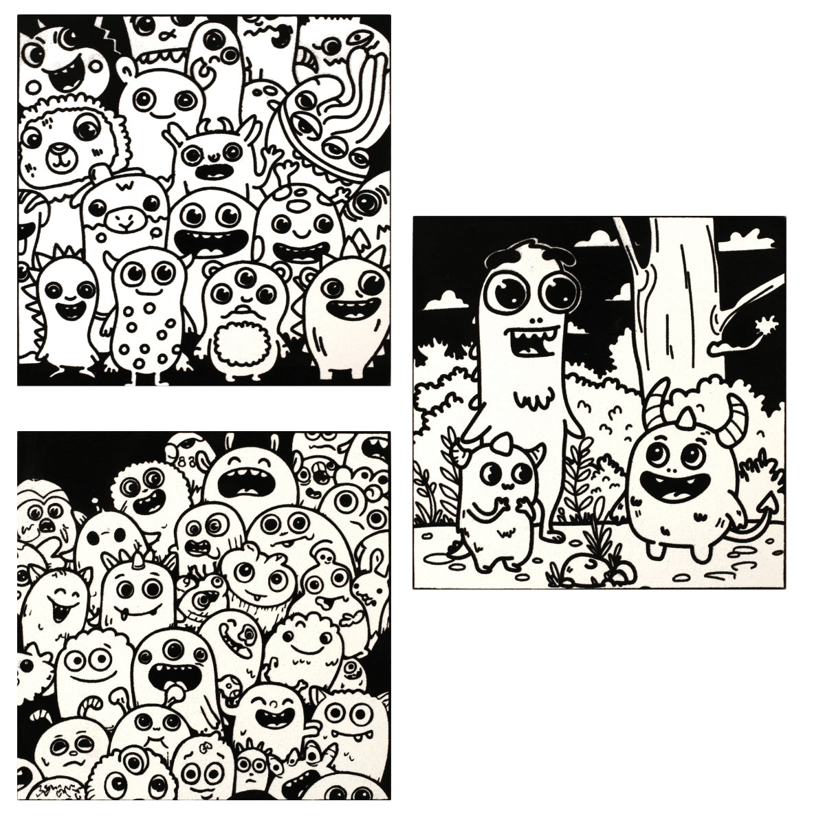 mes-courses-en-vrac-dessins-et-coloriages-monstres-coloriage-velours-enfants image 2