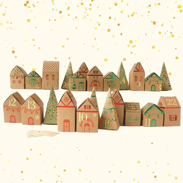 kit-calendrier-de-l-avent-village-de-no-l-construire image 1