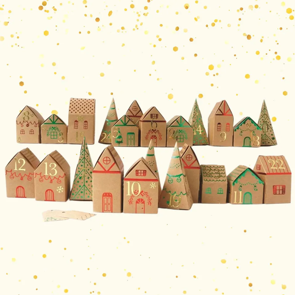 kit-calendrier-de-l-avent-village-de-no-l-construire image 1