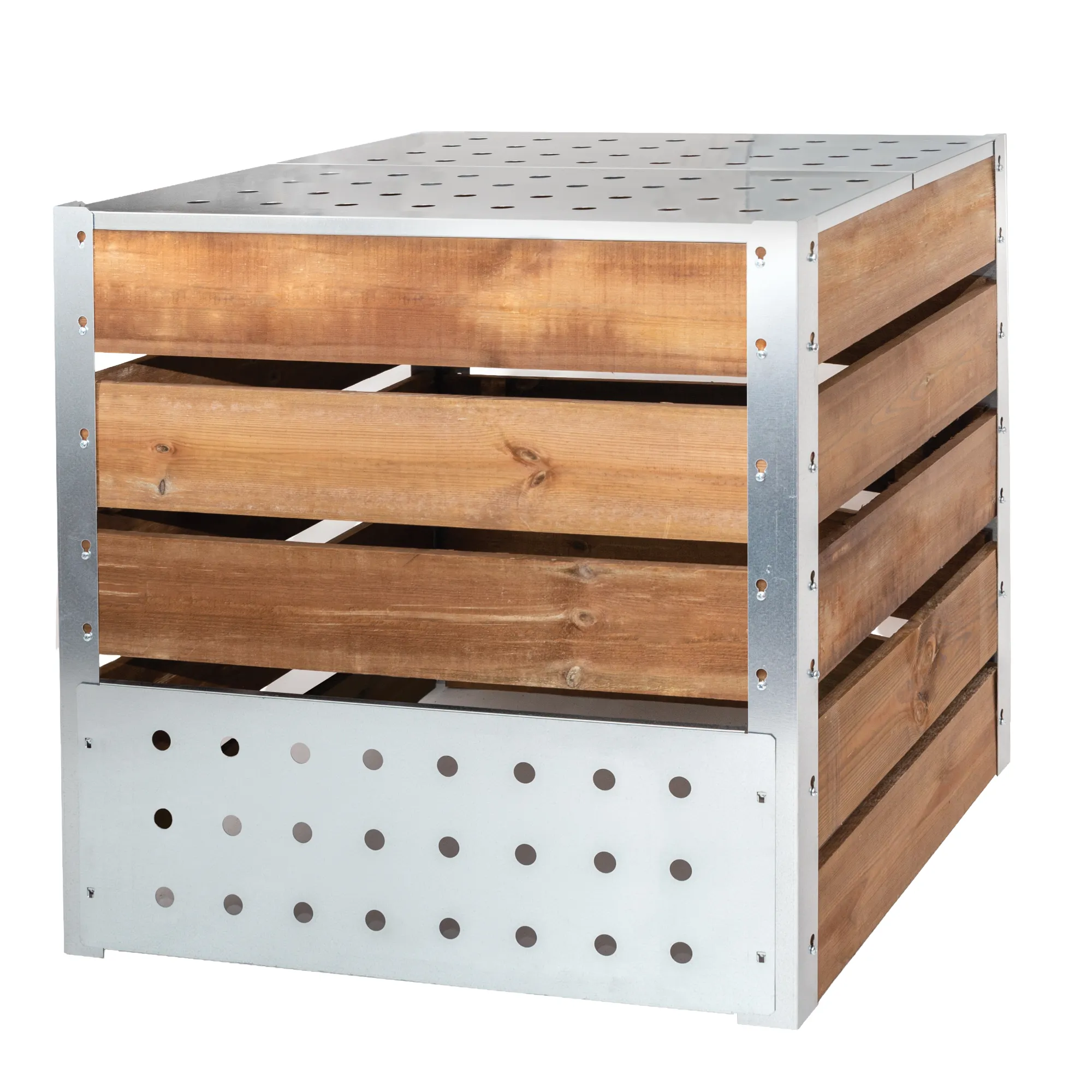 guillouard-luciole-composteur-700l-bois-acier-galvanis image 1