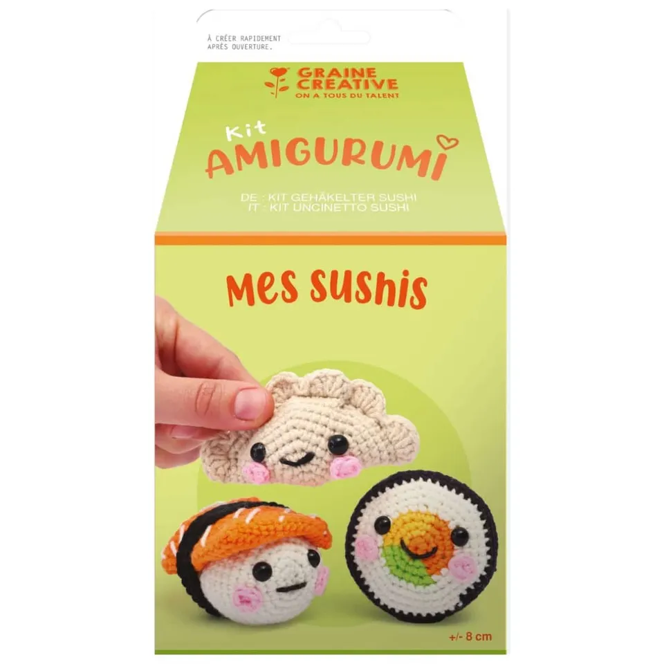 graine-cr-ative-kit-amigurumi-sushis-crochet-coton image 1