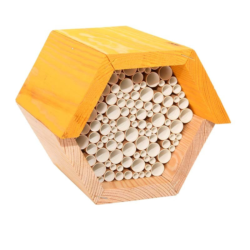 esschert-design-maison-abeilles-hexagonale-bois-14-9-cm image 2