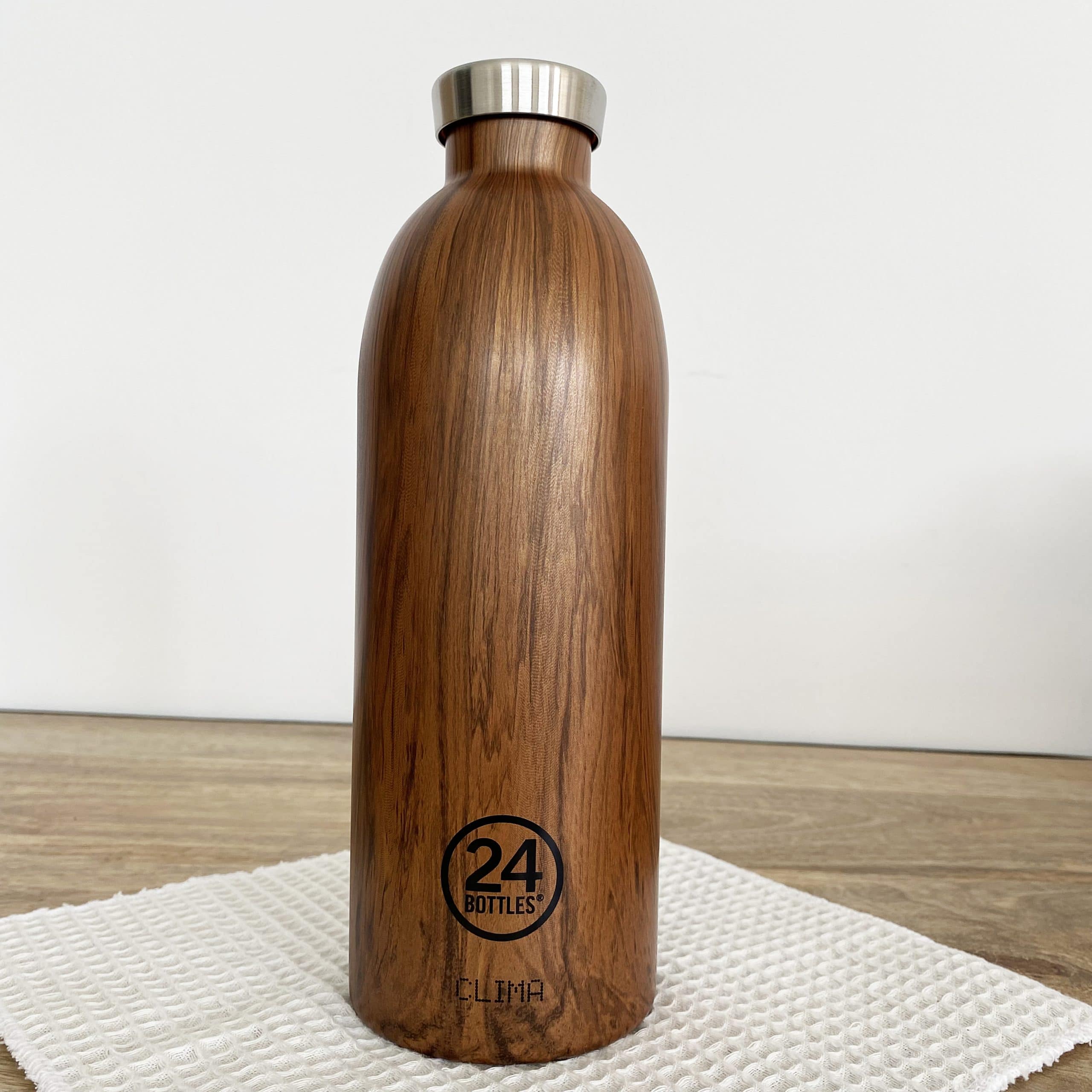 24-bottles-gourde-clima-isotherme-850ml-sequoia-wood-inox image 1