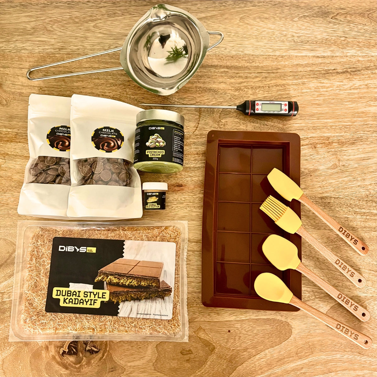kit-cuisine-coffret-diy-tablette-chocolat-duba-pistache image 2