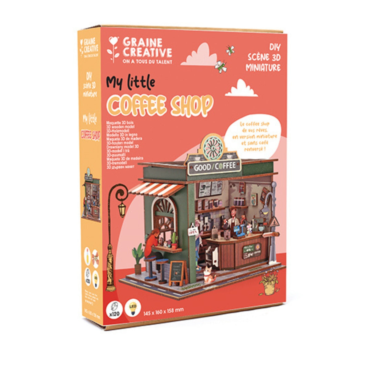 graine-cr-ative-coffee-shop-maquette-bois-miniature-led image 1
