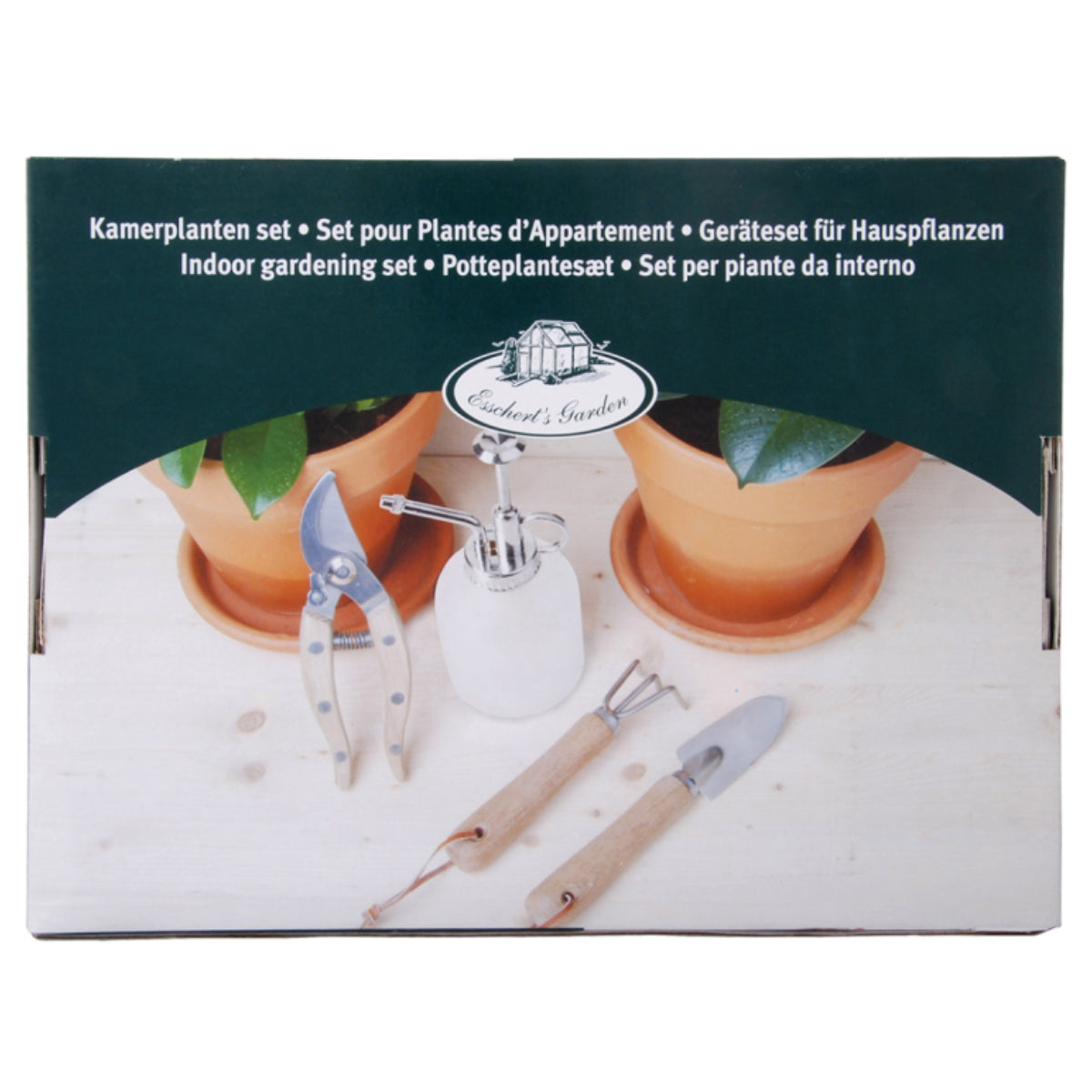 esschert-design-set-plantes-appartement-outils-inox-brumisateur image 3