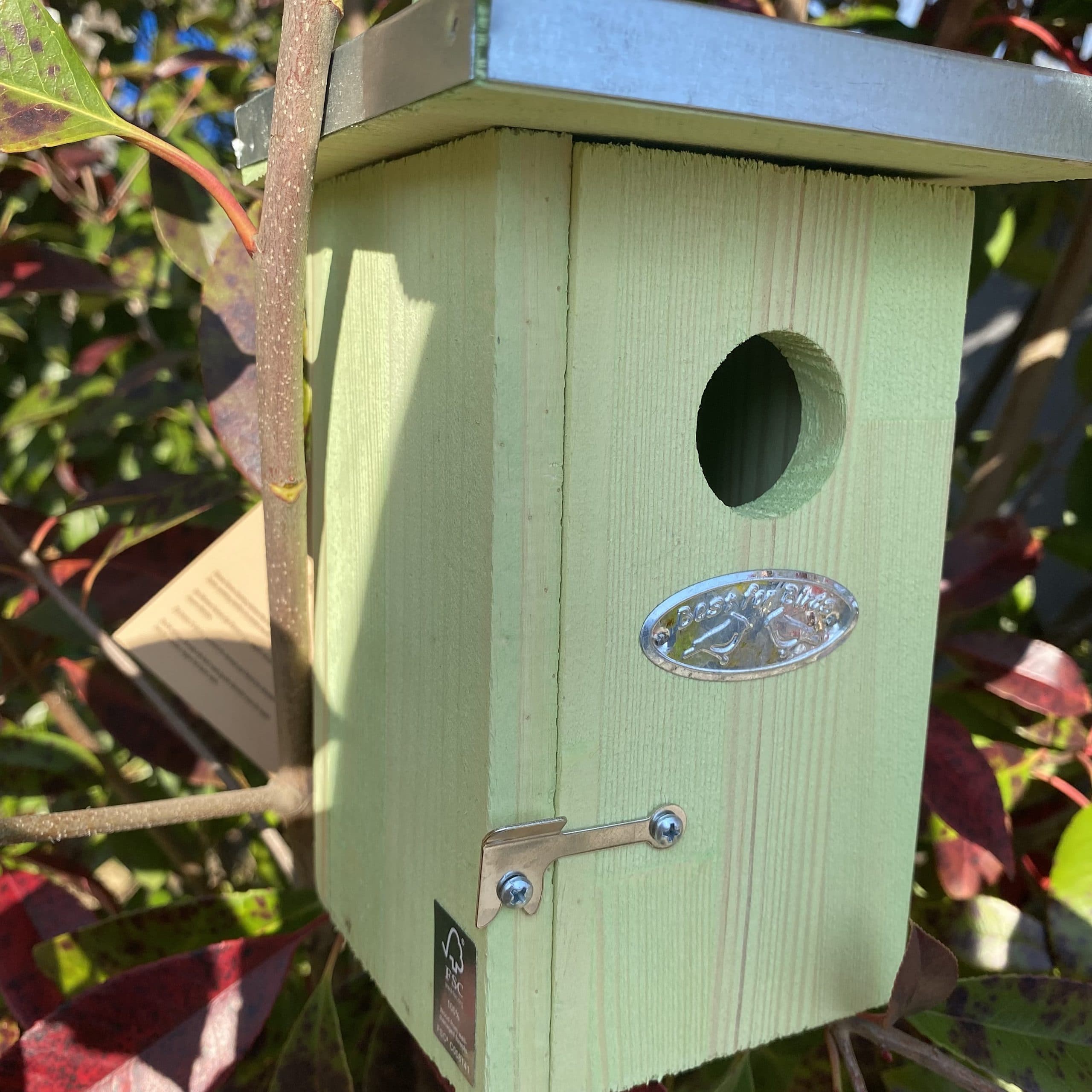 esschert-design-nichoir-roitelet-cabane-oiseaux-bois-30-mm image 4