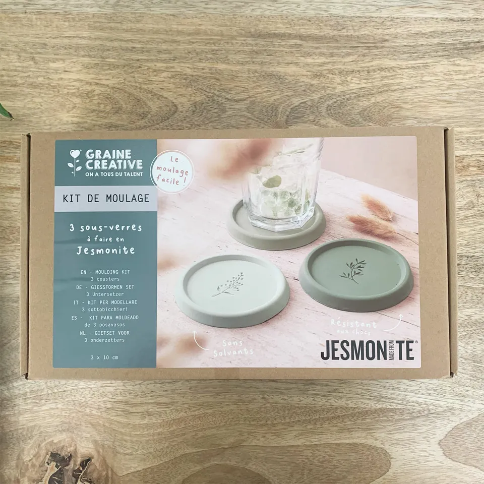 mes-courses-en-vrac-kit-diy-moulage-3-sous-verres-jesmonite image 1