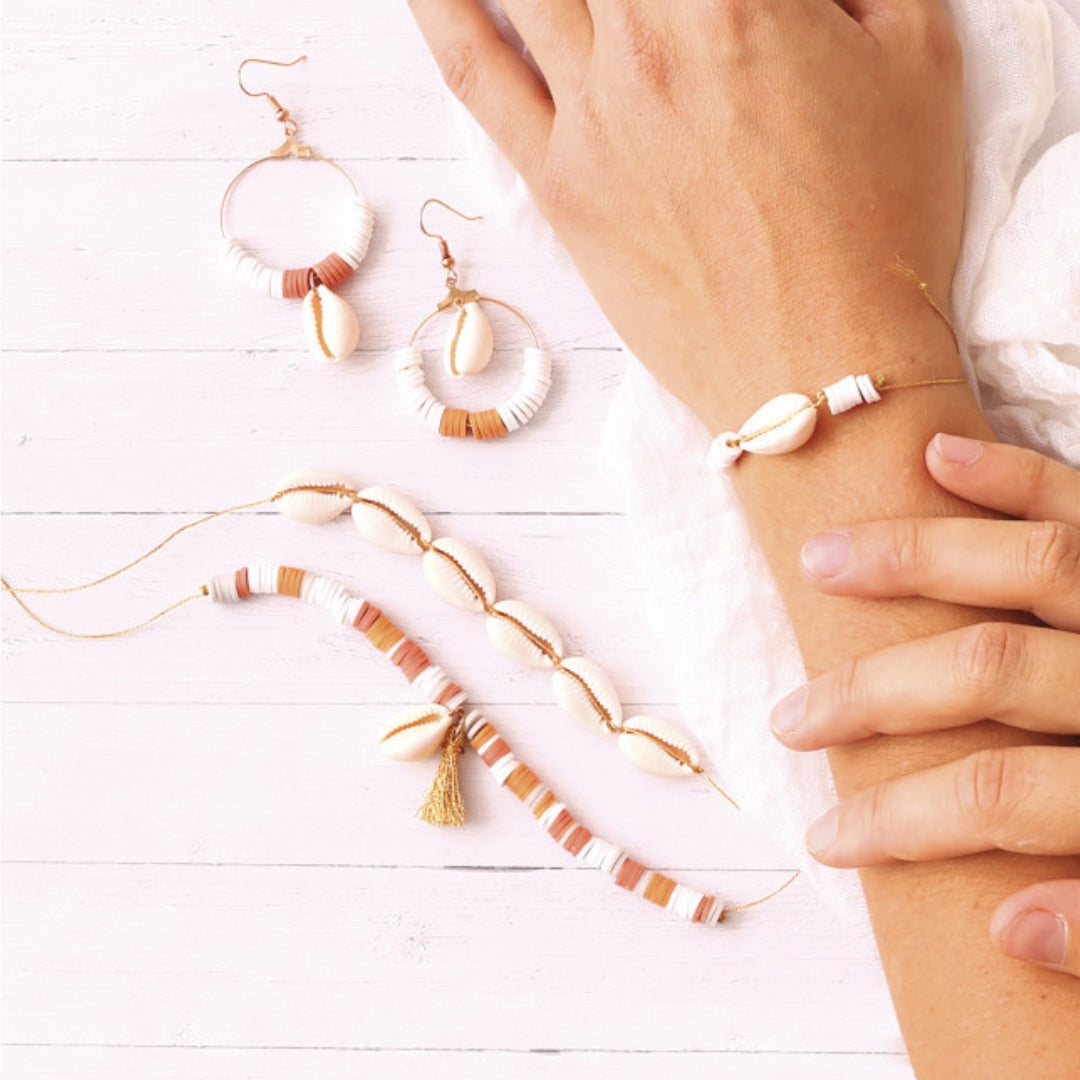 mes-courses-en-vrac-kit-diy-bijoux-coquillage-bracelets-boucles image 1