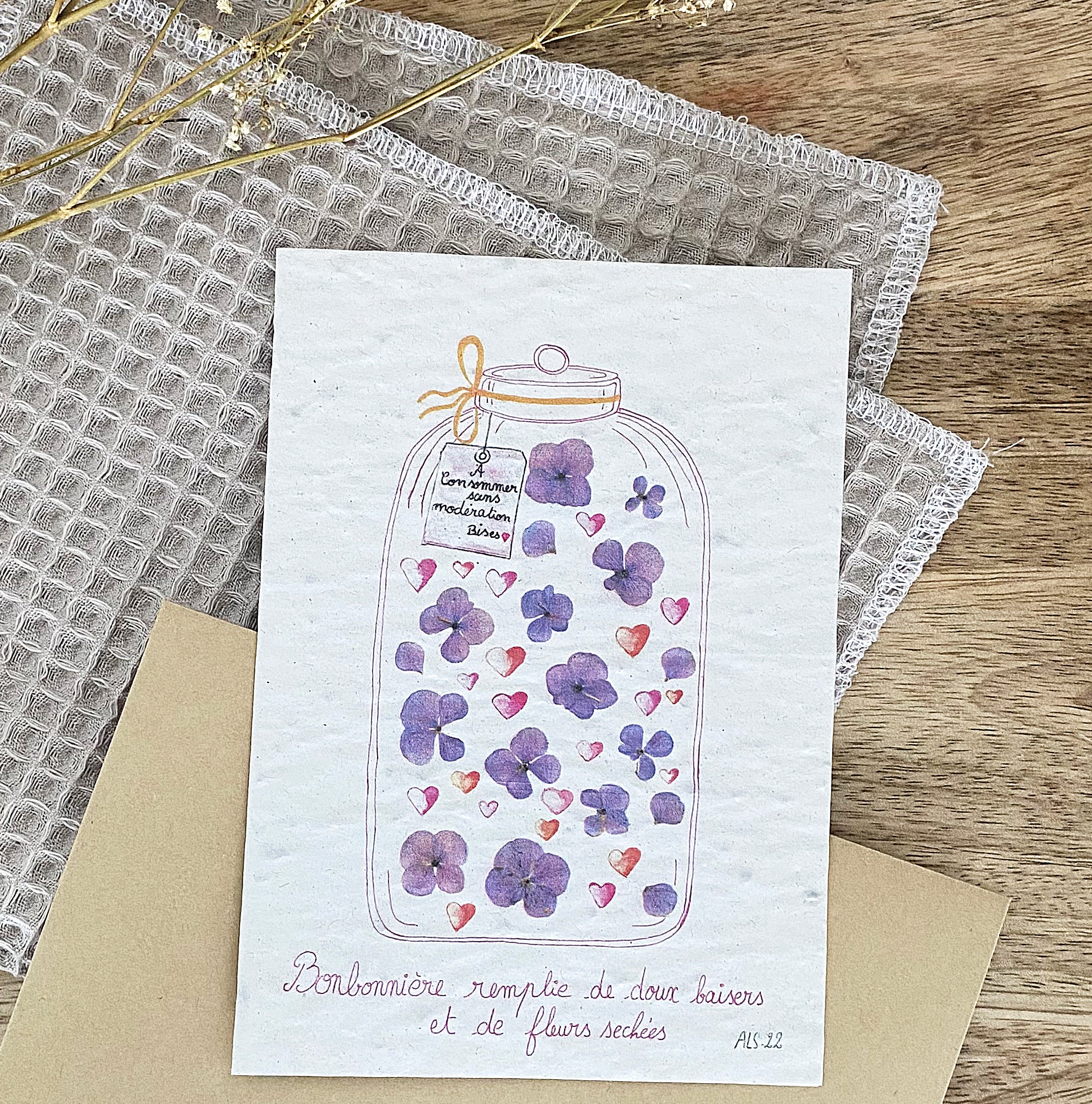 mes-courses-en-vrac-carte-ensemenc-e-bonbonni-re-carte-planter-a6 image 1