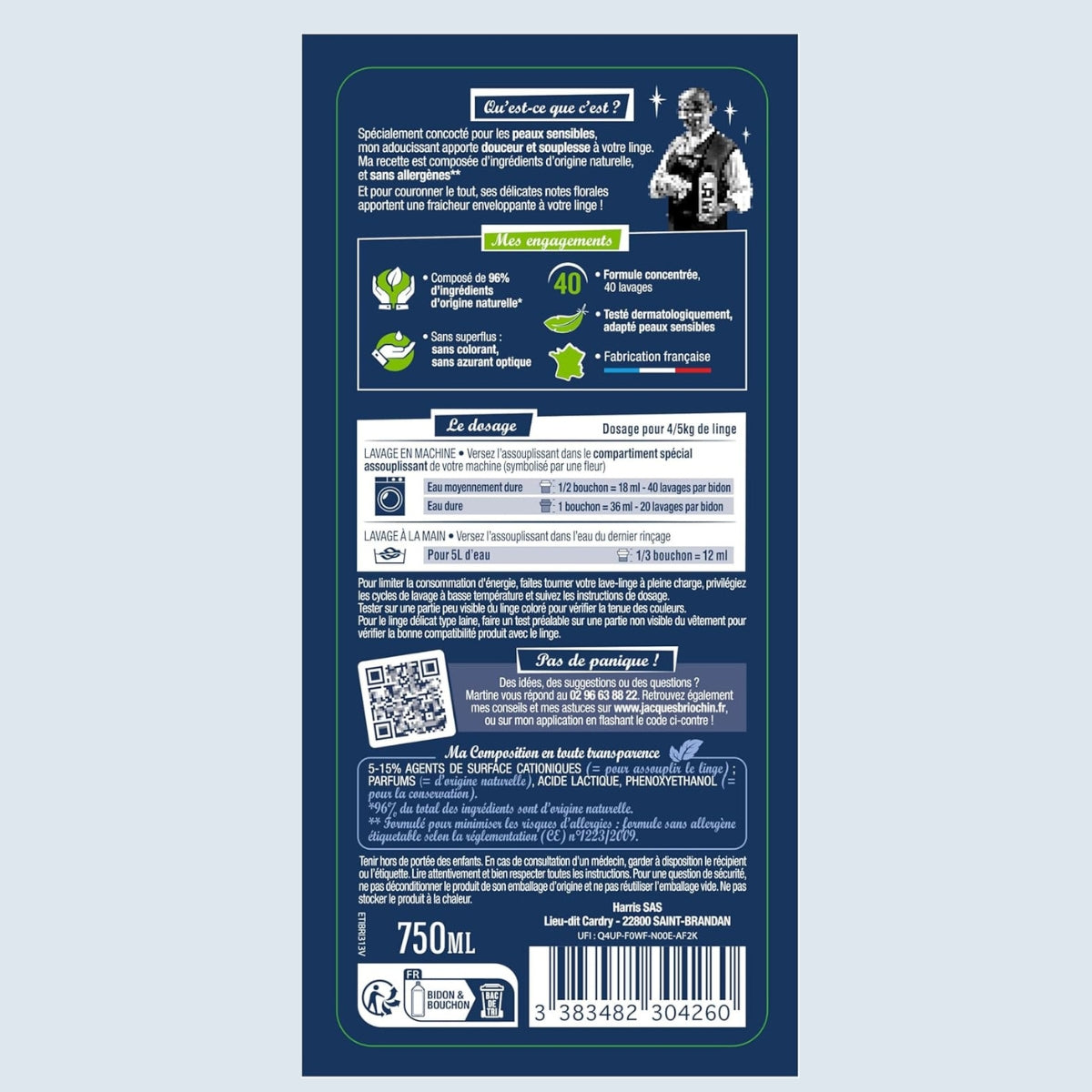 mes-courses-en-vrac-assouplissant-concentr-peaux-sensibles-750-ml image 2