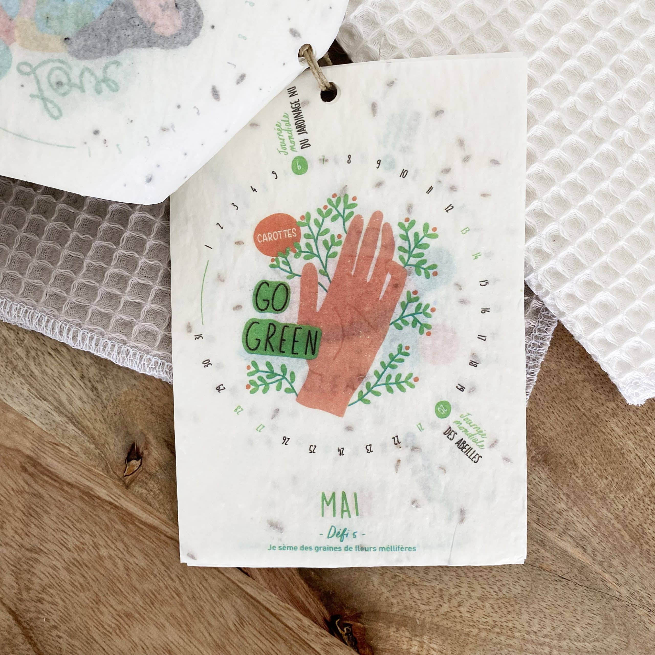 growing-paper-calendrier-ensemenc-a6-13-graines-planter image 3