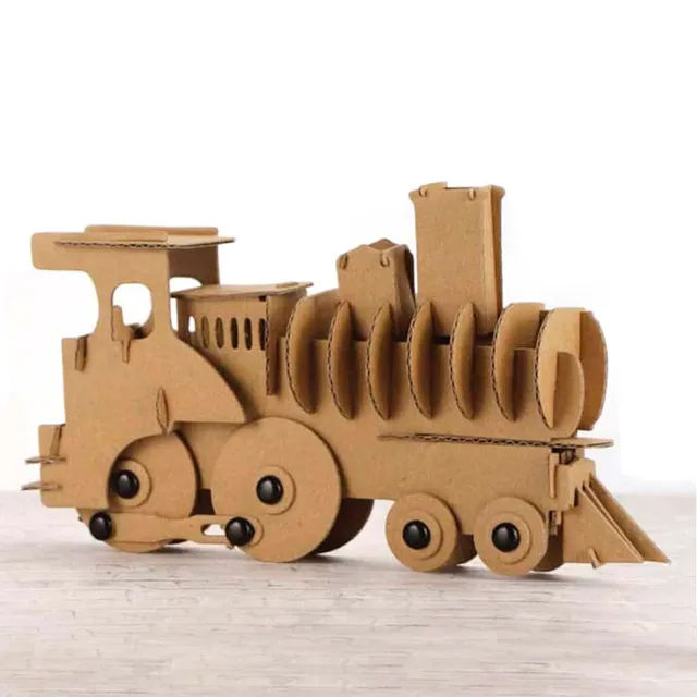 mes-courses-en-vrac-maquette-3d-carton-train-maquette-19-cm-sans-colle image 1