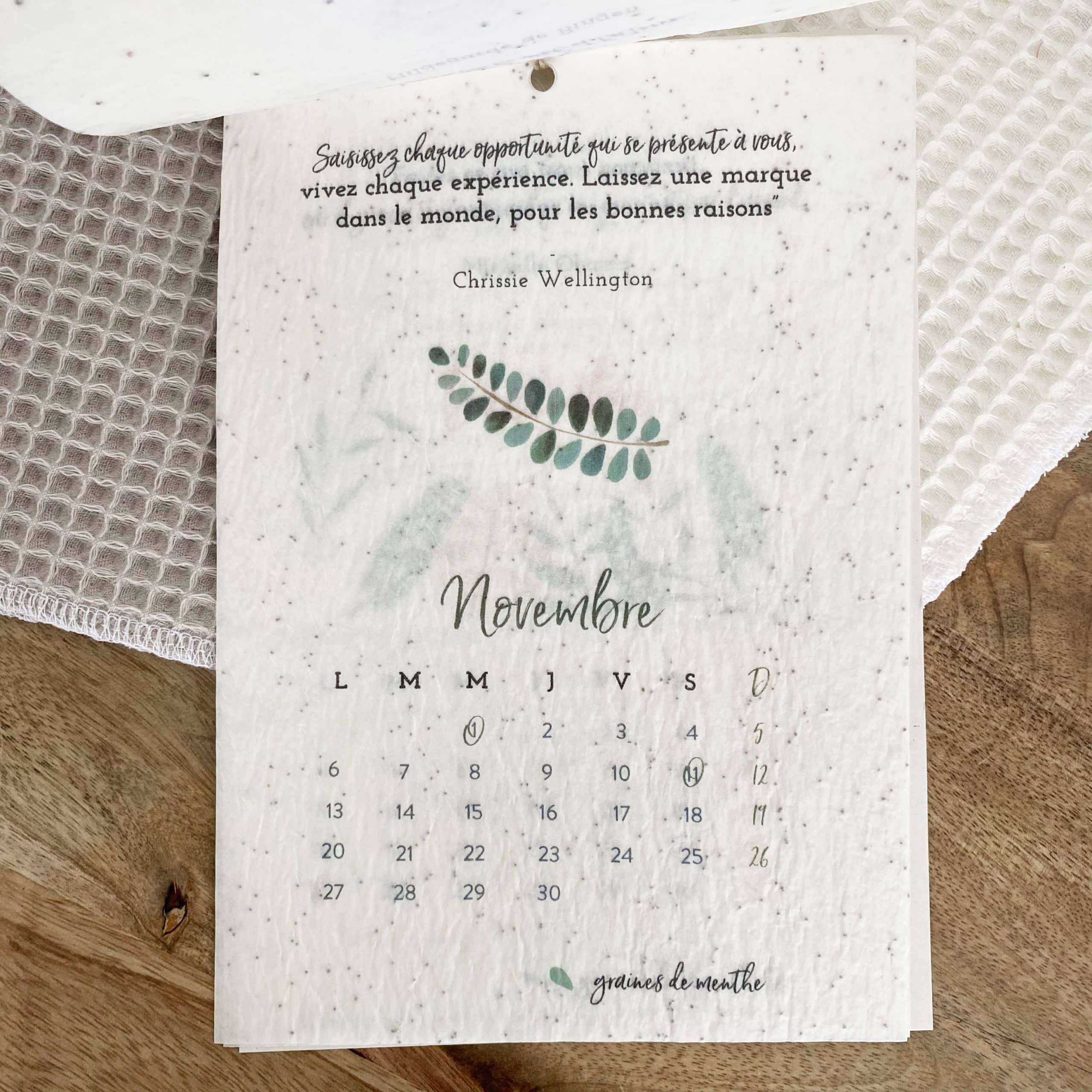 growing-paper-calendrier-ensemenc-2023-nature-a5 image 3
