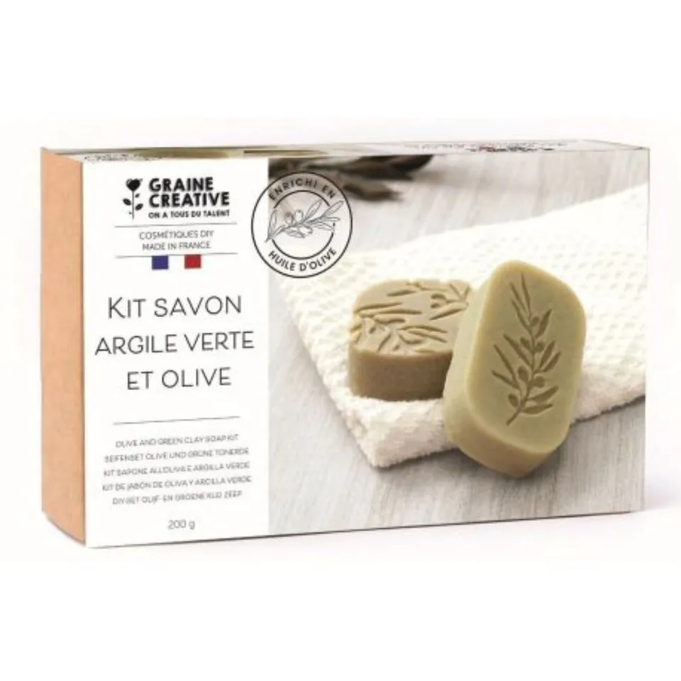 graine-cr-ative-kit-savons-olive-argile-verte-garrigue image 1