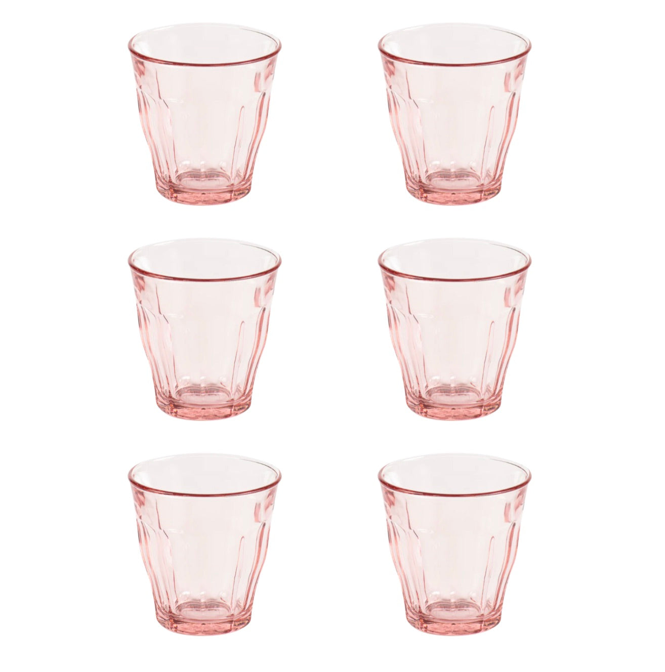 duralex-picardie-verre-rose-250-ml-lot-de-6-empilable image 1