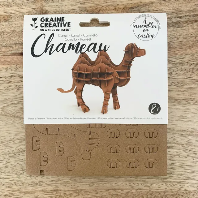 mes-courses-en-vrac-maquette-3d-carton-chameau-15-cm-sans-colle image 1