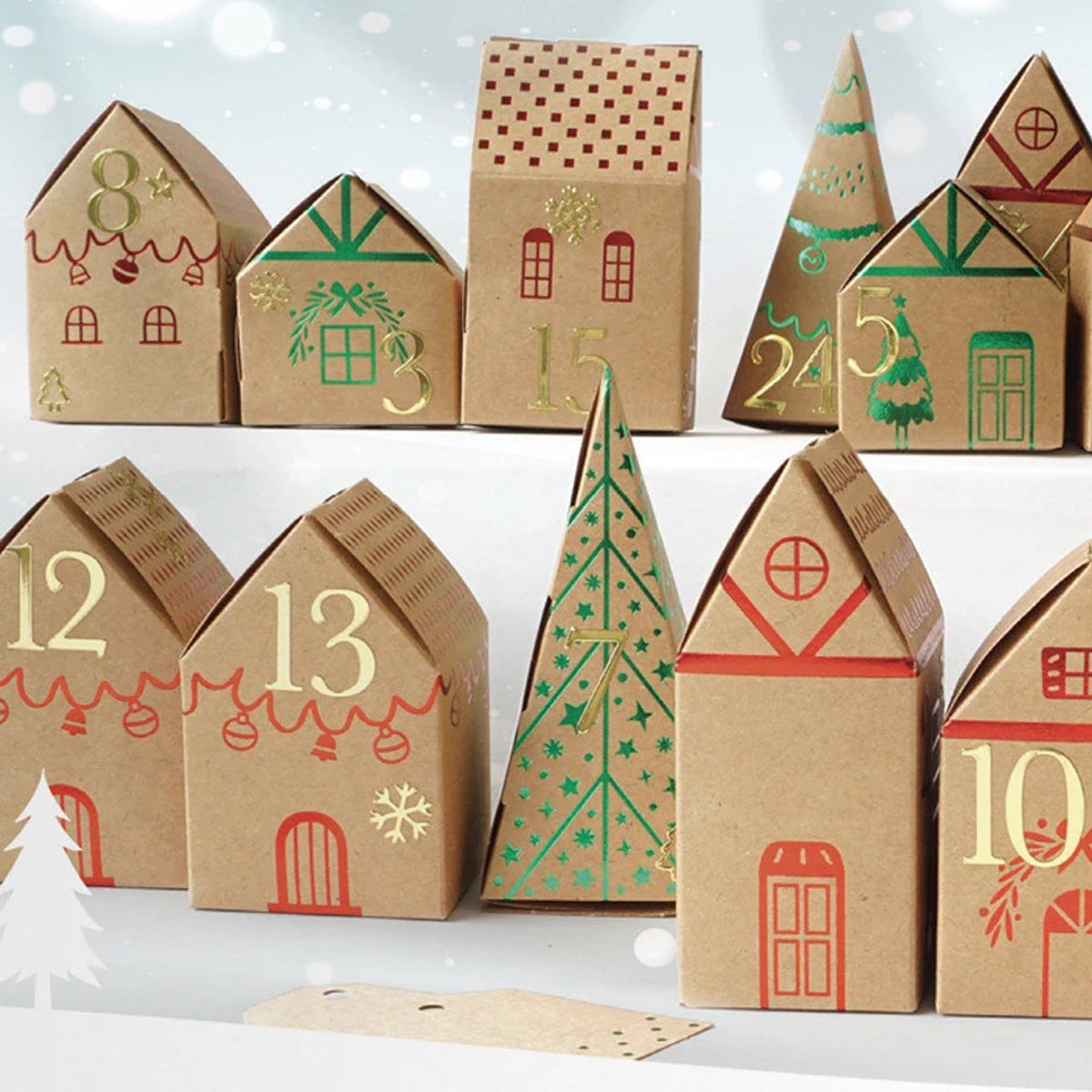 kit-calendrier-de-l-avent-village-de-no-l-construire image 2