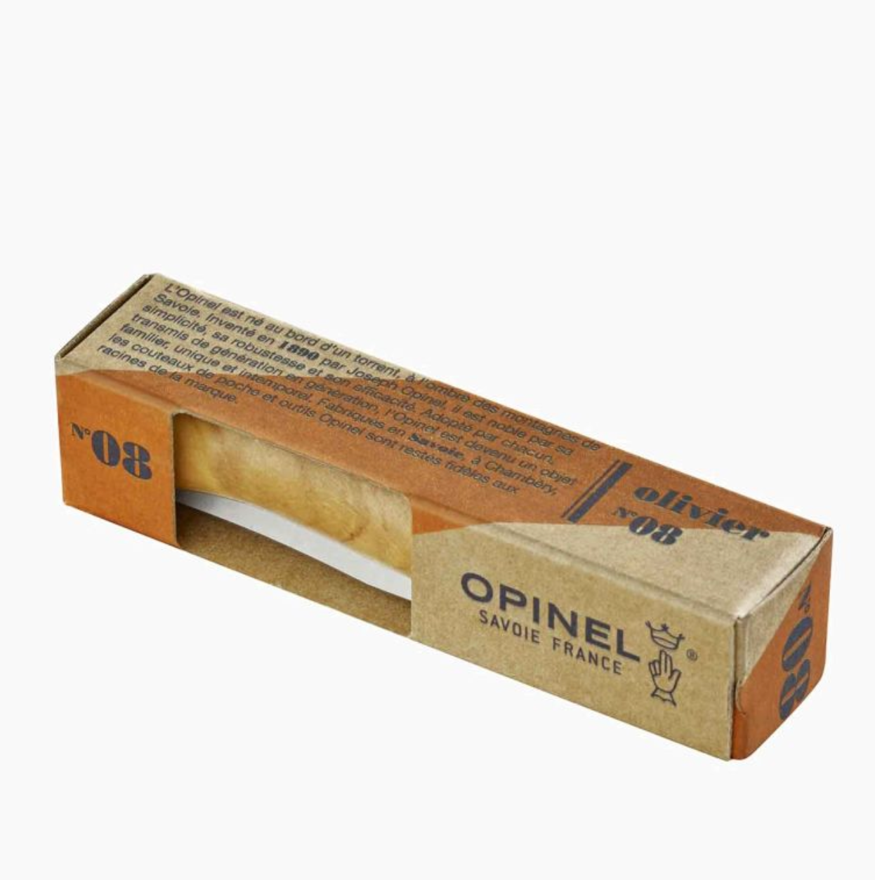opinel-couteau-olivier-n-08-pliant-manche-bois image 6