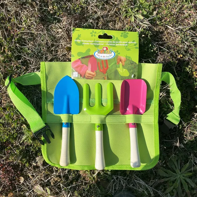 esschert-design-tablier-outils-jardin-enfant-3-pi-ces image 1